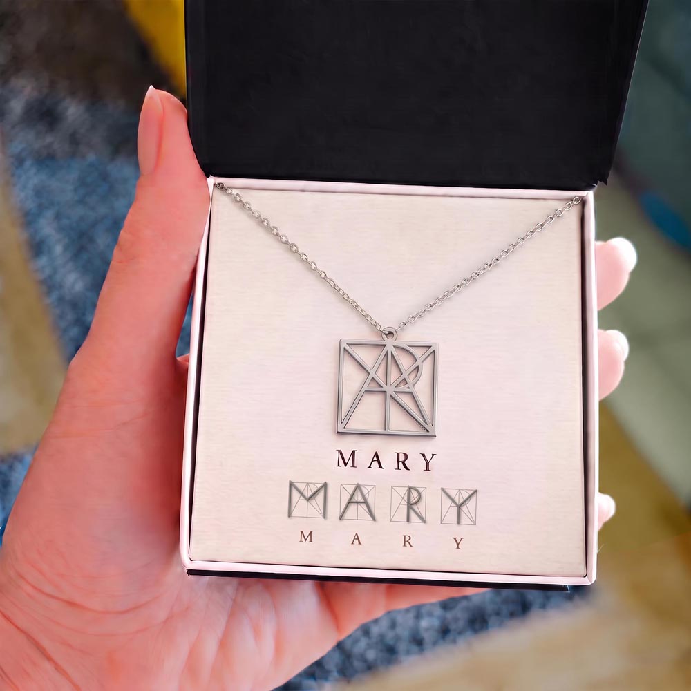 Personalized Monogram Name Necklace – Meaningful Gift for Her